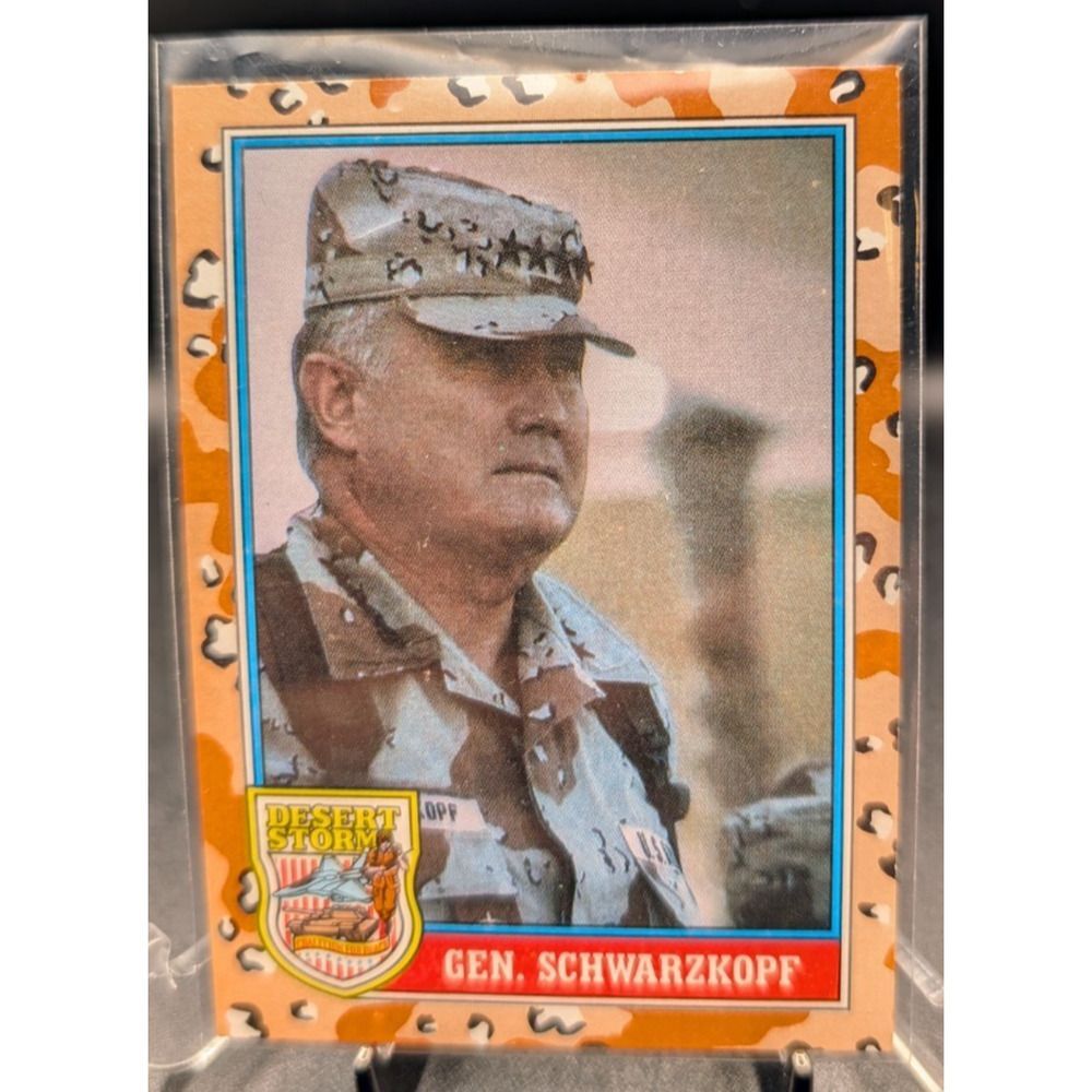1991 Topps Desert Storm Gen. Schwarzkopf Card #157 – 2nd Series
